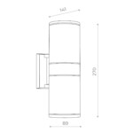 в наличии SL561.701.02 Светильник уличный настенный ST-Luce Серый/Серый LED 2*5W 4000K TUBO - купить в интернет-магазине Светильники Торг