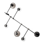 SL6005.401.05 Светильник настенно-потолочный ST-Luce Черный/Дымчатый, Прозрачный LED 5*3W 3000K VALLO — изображение 2