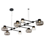 SL6005.403.08 Светильник подвесной ST-Luce Черный/Дымчатый, Прозрачный LED 8*3W 3000K VALLO — изображение 3