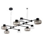 SL6005.403.08 Светильник подвесной ST-Luce Черный/Дымчатый, Прозрачный LED 8*3W 3000K VALLO — изображение 4