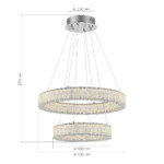 SL6008.103.02 Люстра подвесная ST-Luce Хром/Хром LED 2*50W 3000K LATOZZO — изображение 4