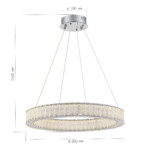 SL6008.113.01 Люстра подвесная ST-Luce Хром/Хром LED 1*30W 3000K LATOZZO — изображение 2