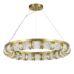 SL6011.303.01 Светильник подвесной ST-Luce Латунь/Прозрачный LED 1*50W ESME — изображение 2