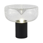 SL6014.424.01 Прикроватная лампа ST-Luce Черный/С пузырьками воздуха E27 1*40W RIPPLE