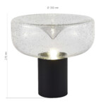 SL6014.424.01 Прикроватная лампа ST-Luce Черный/С пузырьками воздуха E27 1*40W RIPPLE — изображение 6