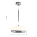 SL6014.503.01 Светильник подвесной ST-Luce Серый/Молочный LED 1*42W 3000K RIPPLE — изображение 6