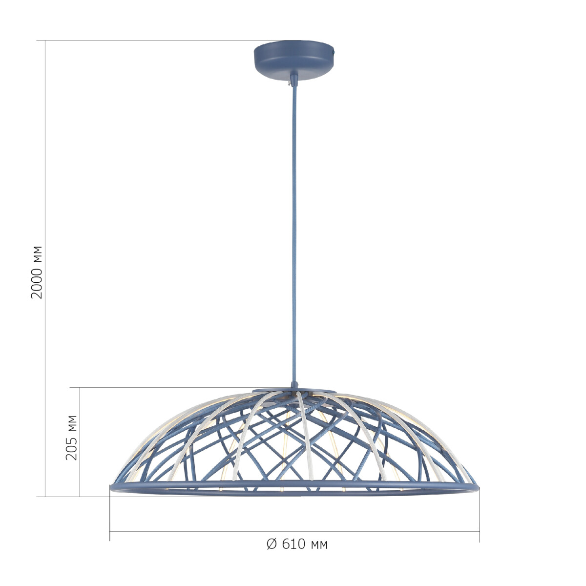 SL6016.703.01 Светильник подвесной ST-Luce Синий/Синий LED 1*20W 3000K BOUND — изображение 8