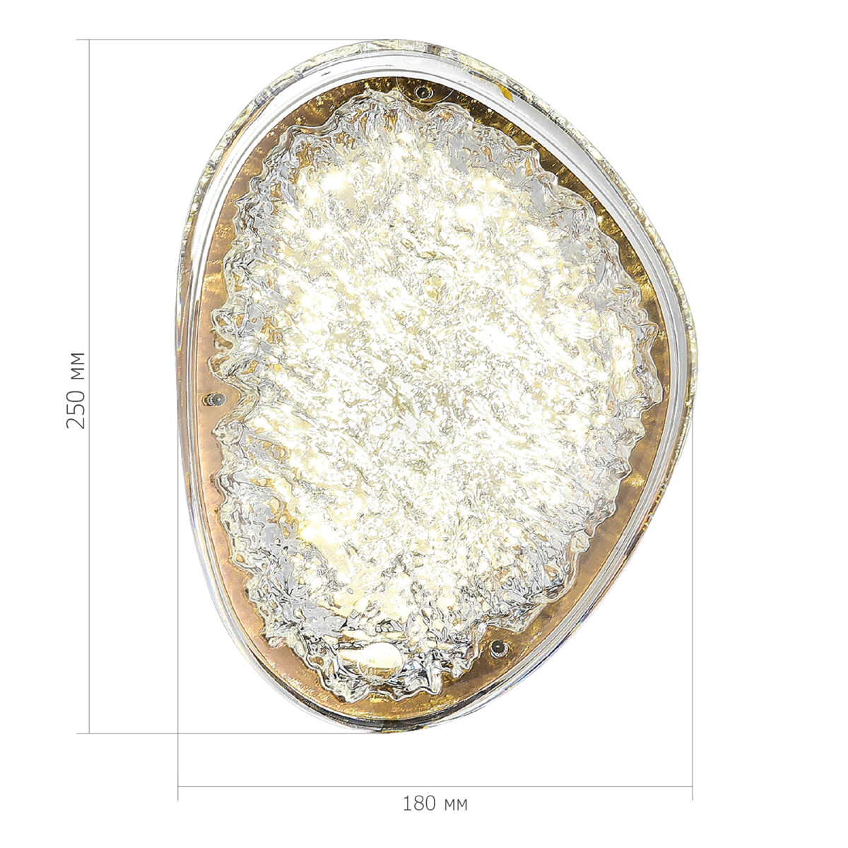 SL6018.203.15 Светильник настенный ST-Luce золотистый / прозрачный LED 1*15W 4000K MYSTERY — изображение 4