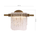 SL6021.201.06 Светильник настенный ST-Luce золотистый/прозрачный LED 1*6W 3000K VOILE — изображение 7