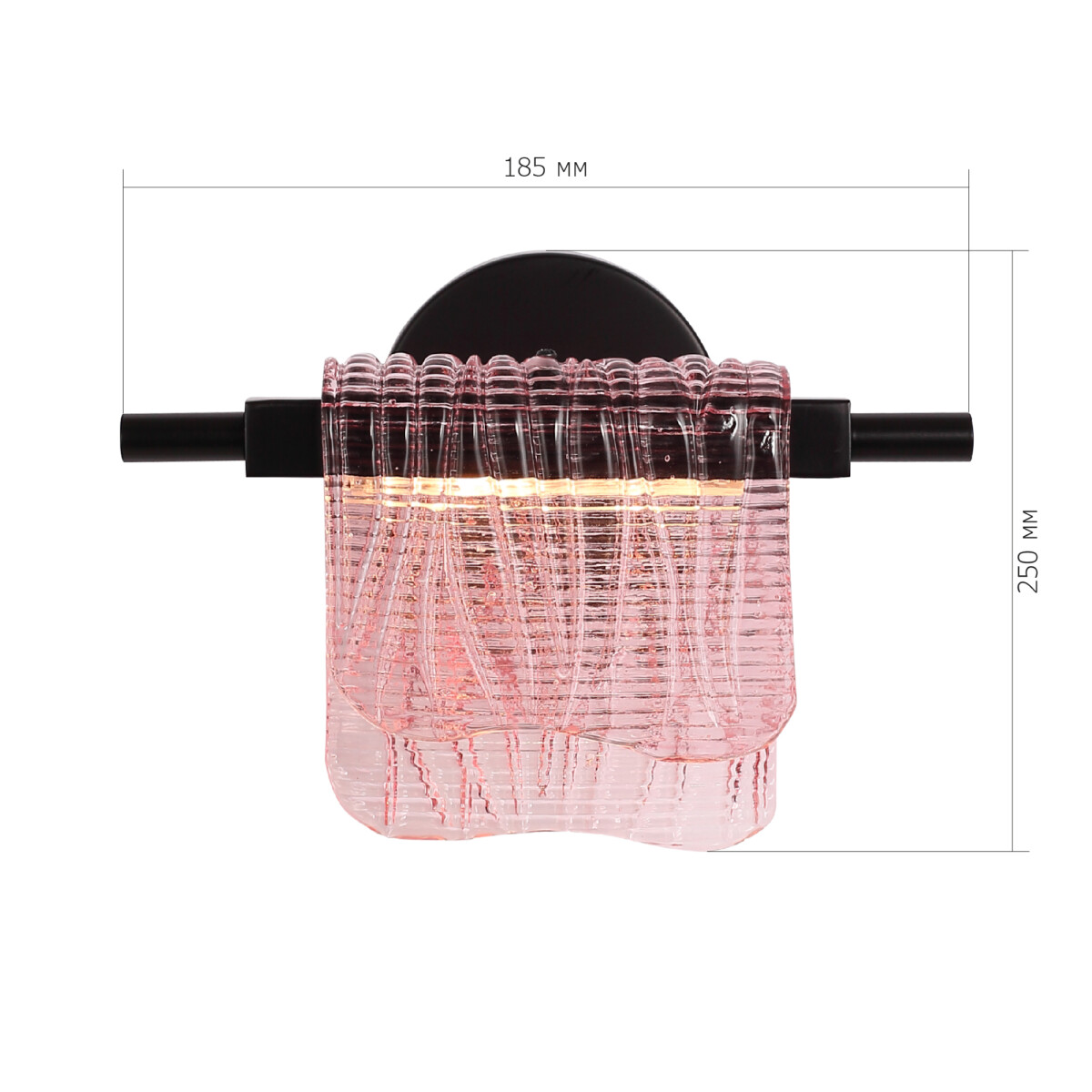 SL6021.401.06 Светильник настенный ST-Luce черный/розовый LED 1*6W 3000K VOILE — изображение 6