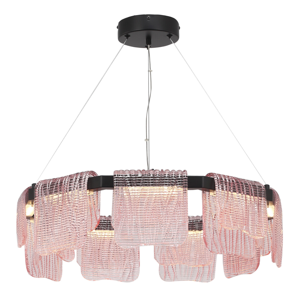 SL6021.403.54 Светильник подвесной ST-Luce черный/розовый LED 1*54W 3000K VOILE — изображение 2