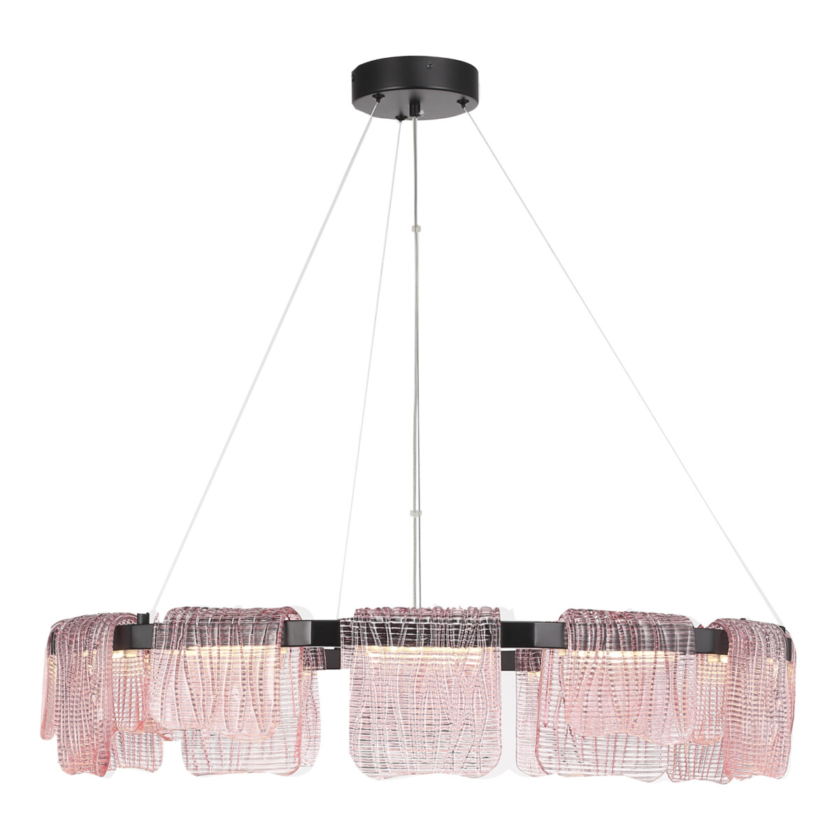 SL6021.403.66 Светильник подвесной ST-Luce черный/розовый LED 1*66W 3000K VOILE — изображение 4