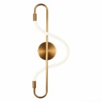 SL6102.301.10 Светильник настенный ST-Luce Латунь/Белый LED 1*10W 4000K SAGRATO