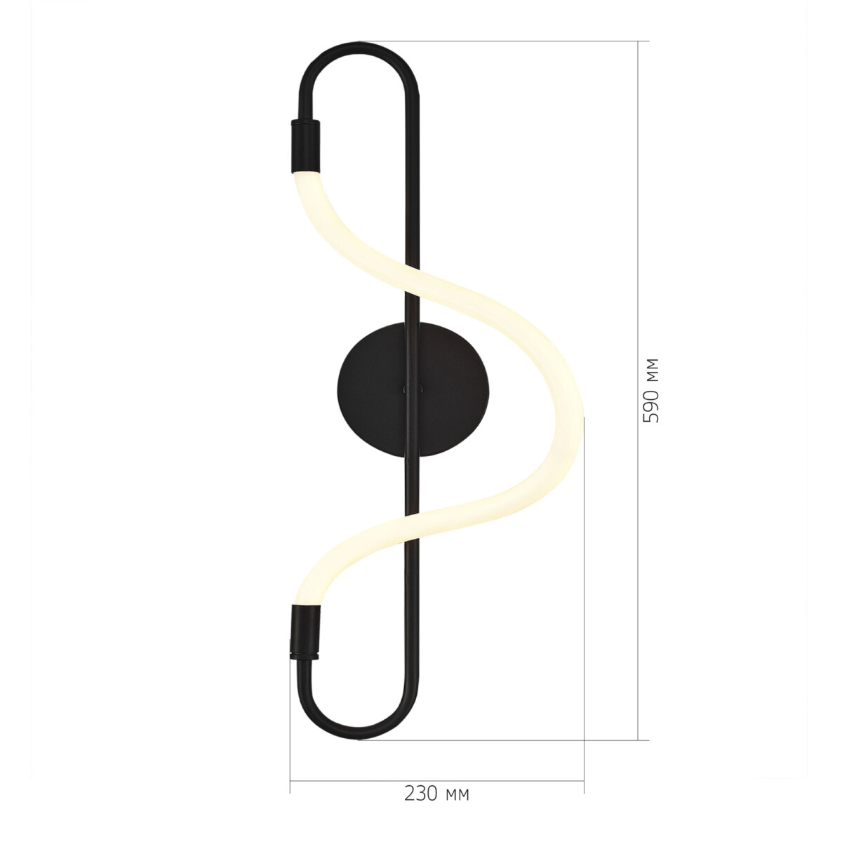 SL6102.401.10 Светильник настенный ST-Luce Черный/Белый LED 1*10W 3000K SAGRATO — изображение 3