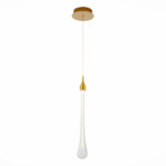 SL6103.203.01 Подвес ST-Luce Золотистый/Прозрачный LED 1*3W 4000K Faenza