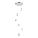 SL6114.103.06 Светильник подвесной ST-Luce Хром/Прозрачный LED 6*3W 3000K CASCATO