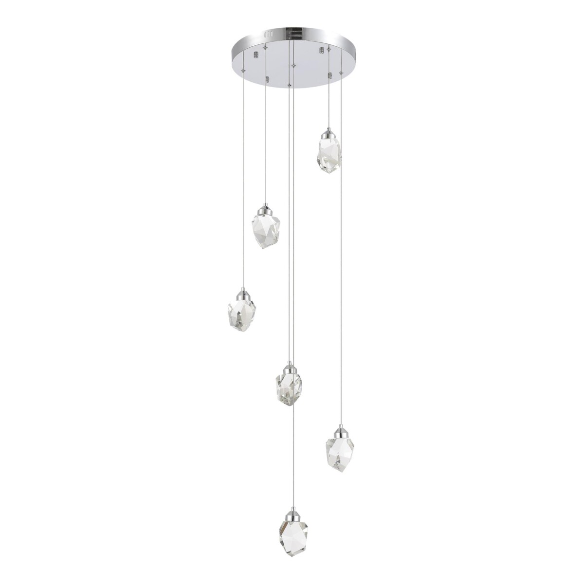 SL6114.103.06 Светильник подвесной ST-Luce Хром/Прозрачный LED 6*3W 3000K CASCATO — изображение 2
