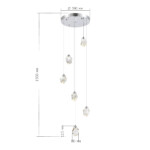 SL6114.103.06 Светильник подвесной ST-Luce Хром/Прозрачный LED 6*3W 3000K CASCATO — изображение 4
