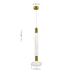 SL6117.213.02 Светильник подвесной ST-Luce Латунь/Золотой, Прозрачный LED 2*3W 3000K TACCHE — изображение 4