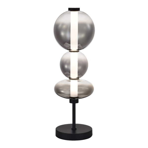 SL6119.404.18 Прикроватная лампа ST-Luce Черный/Дымчато-Серый LED 1*18W 3000K PERLINA