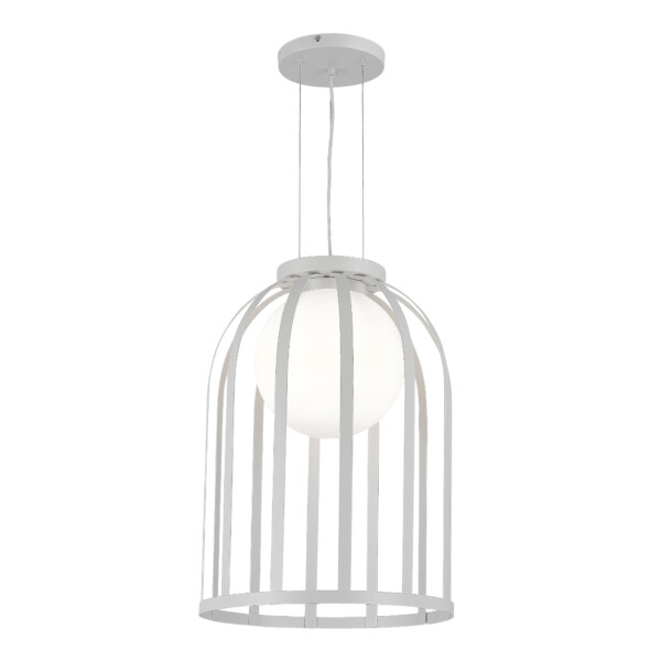 SL6129.503.01 Светильник подвесной ST-Luce Белый/Белый E27 1*60W NORDIC