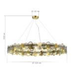 SL6133.313.16 Светильник подвесной ST-Luce Латунь/Дымчатый G9 LED 16*5W 4000K SWATCH — изображение 4