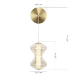 SL6136.201.01 Светильник настенный ST-Luce золото/коньячный LED 1*6W 3000K SPINE — изображение 5