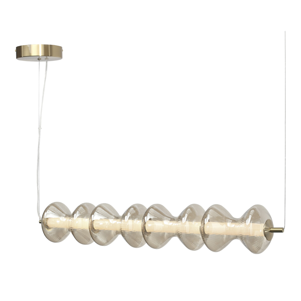 SL6136.223.01 Светильник подвесной ST-Luce золото/коньячный LED 1*22W 3000K SPINE — изображение 3