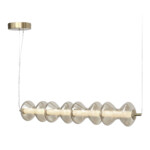 SL6136.223.01 Светильник подвесной ST-Luce золото/коньячный LED 1*22W 3000K SPINE — изображение 3