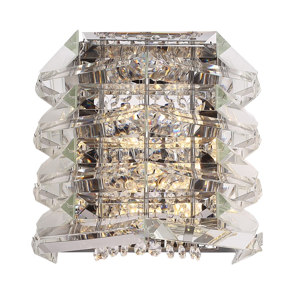 SL6137.101.02 Светильник настенный ST-Luce никель/прозрачный E14 2*40W STROZZI — изображение 1