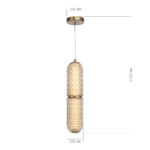 SL6144.303.01 Светильник подвесной ST-Luce латунь/Шампань LED 1*22W 4000K SAGUARO — изображение 4