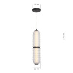 SL6144.403.01 Светильник подвесной ST-Luce черный/прозрачный LED 1*22W 4000K SAGUARO — изображение 4