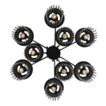 SL6145.403.09 Светильник подвесной ST-Luce черный/прозрачный E14 9*40W TASSE — изображение 4