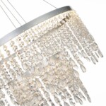 SL6201.103.55 Люстра подвесная ST-Luce Серебристый/Прозрачный LED 1*55W 3000K/4000K/6000K VEGA — изображение 3