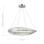 SL6204.101.01 Светильник подвесной ST-Luce Хром/Прозрачный LED 1*32W 4000K RITORTO — изображение 4