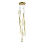 SL6205.303.05 Светильник подвесной ST-Luce Латунь/Прозрачный LED 1*55W 4000K ELICA