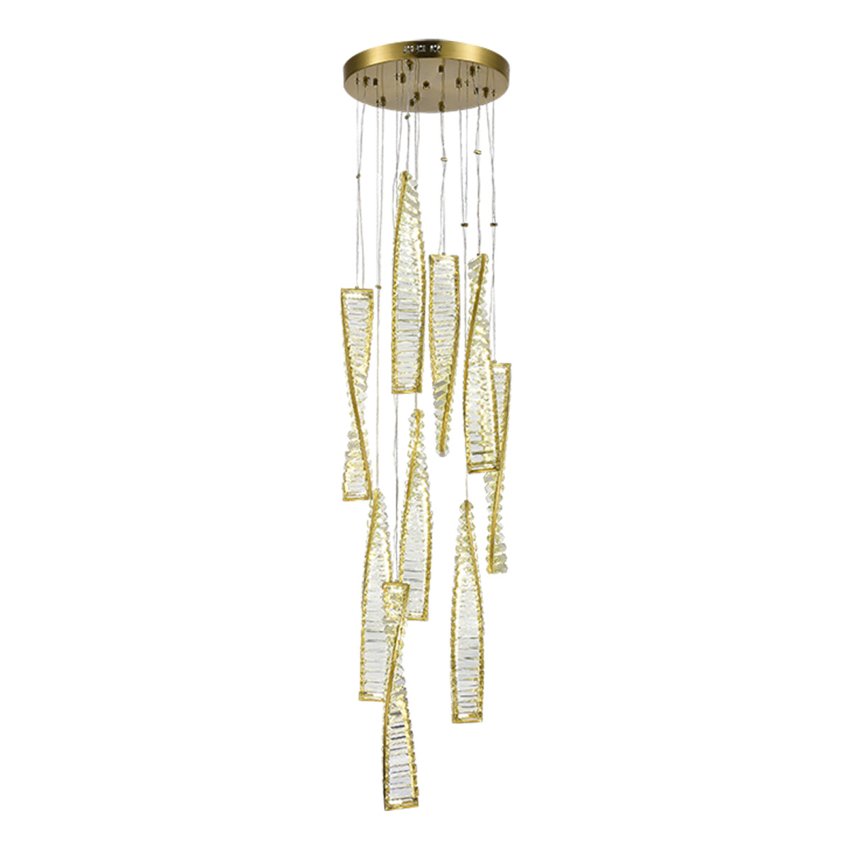 SL6205.303.09 Светильник подвесной ST-Luce Латунь/Прозрачный LED 1*99W 4000K ELICA — изображение 1