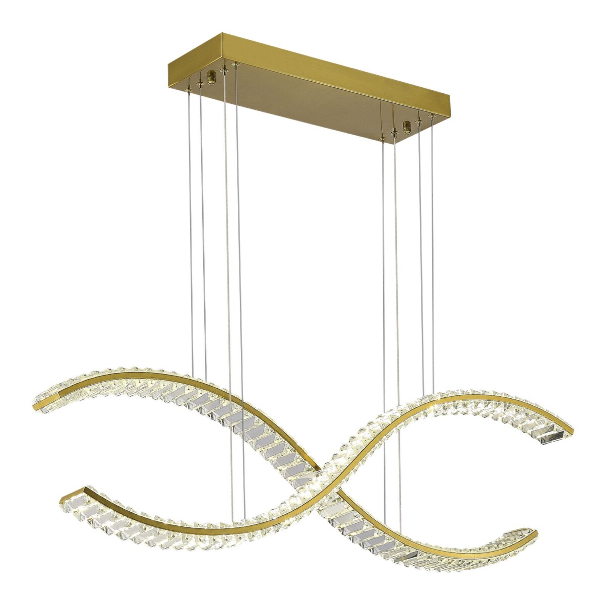 SL6206.303.44 Светильник подвесной ST-Luce Латунь/Прозрачный LED 1*44W 3000K ACENO — изображение 1