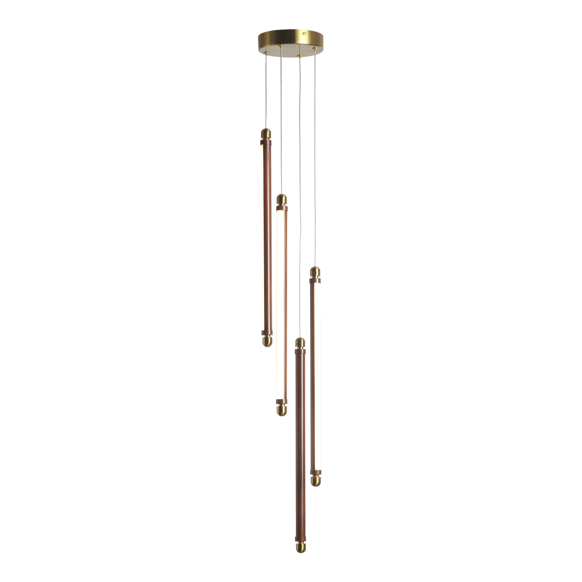 Уценка SL6225.303.04 Светильник подвесной ST-Luce Латунь/Терракотовый, Белый LED 4*6W 3000K BRICK — изображение 1