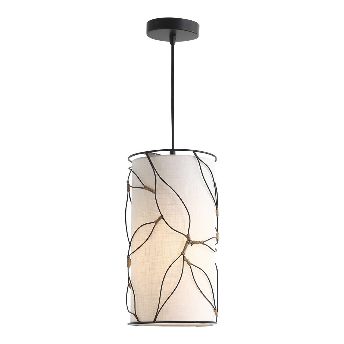 SL6228.403.01 Светильник подвесной ST-Luce Черный/Бежевый E27 1*60W ROOT — изображение 1