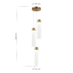 SL6236.303.03 Светильник подвесной ST-Luce Латунь/Прозрачный LED 3*12W 4000K CHAMPAGNE — изображение 4