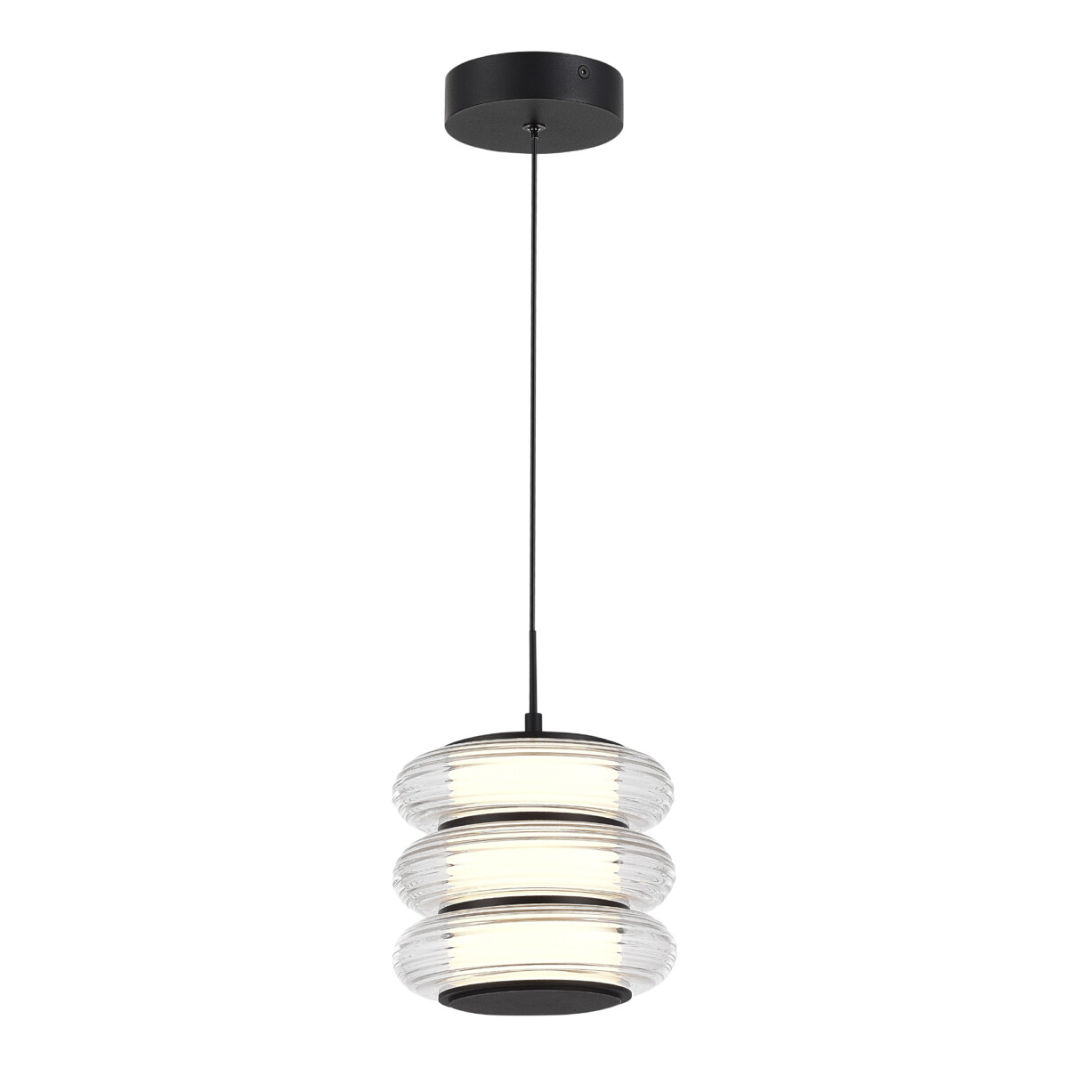 SL6239.403.03_01W SL6239.403.03 Светильник подвесной ST-Luce черный/прозрачный LED 1*16W 3000K FRITTELA — изображение 1