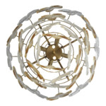 SL6240.203.06 Светильник подвесной ST-Luce золотистый/Прозрачный, янтарный E14 6*60W TENDER — изображение 5