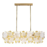 SL6240.203.08 Светильник подвесной ST-Luce золотистый/Прозрачный, янтарный E14 8*60W TENDER