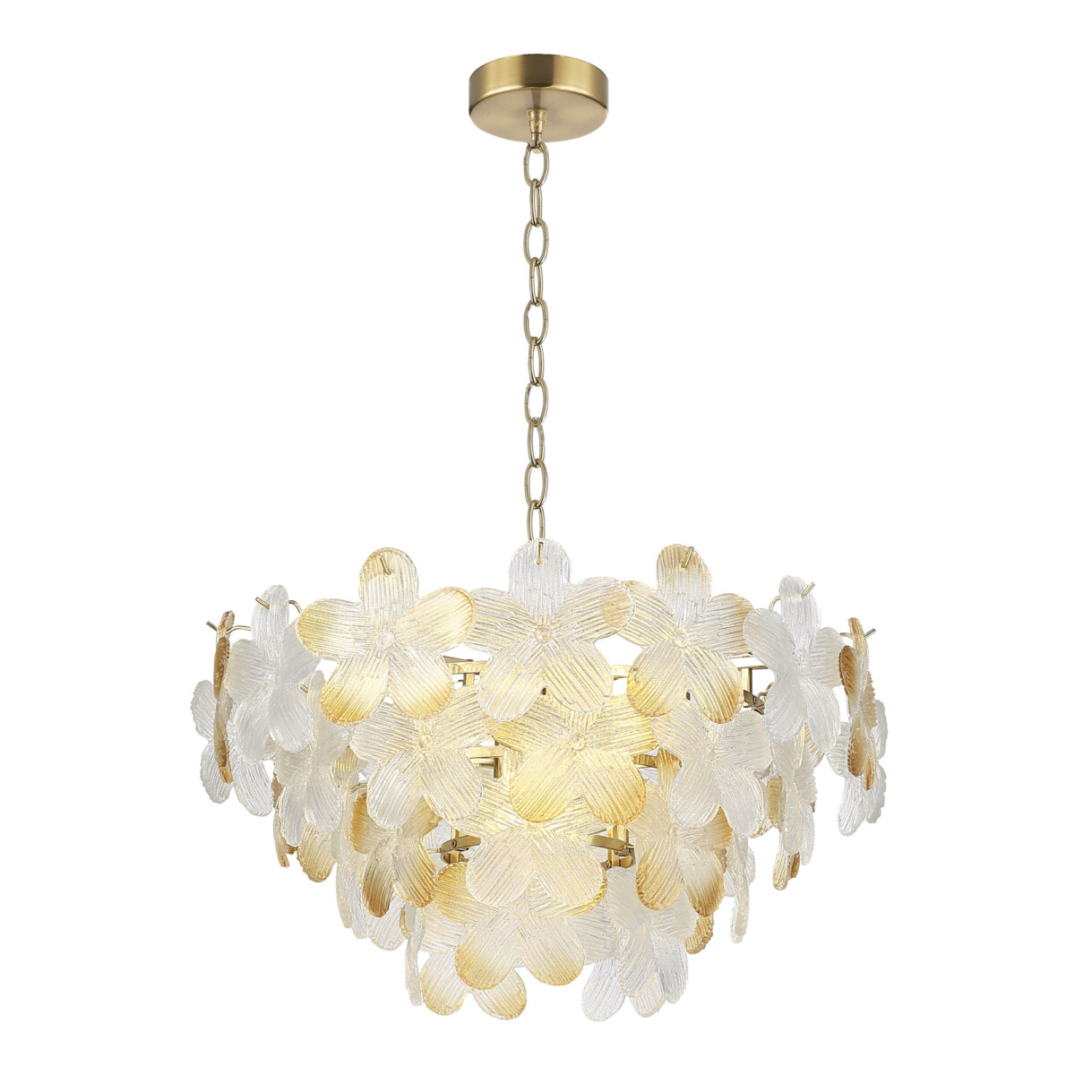 SL6240.203.12 Светильник подвесной ST-Luce золотистый/Прозрачный, янтарный E14 12*60W TENDER — изображение 1