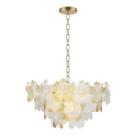 SL6240.203.12 Светильник подвесной ST-Luce золотистый/Прозрачный, янтарный E14 12*60W TENDER — изображение 3