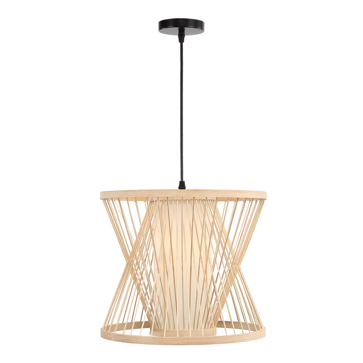 SL6241.503.01 Светильник подвесной ST-Luce Древесный/Белый E27 1*40W ALMA — изображение 1