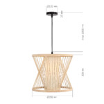 SL6241.503.01 Светильник подвесной ST-Luce Древесный/Белый E27 1*40W ALMA — изображение 6