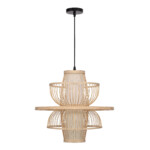 SL6241.513.01 Светильник подвесной ST-Luce Древесный/Белый E27 1*40W ALMA — изображение 2