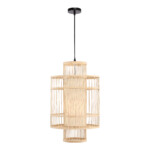 SL6241.523.01 Светильник подвесной ST-Luce Древесный/Белый E27 1*40W ALMA